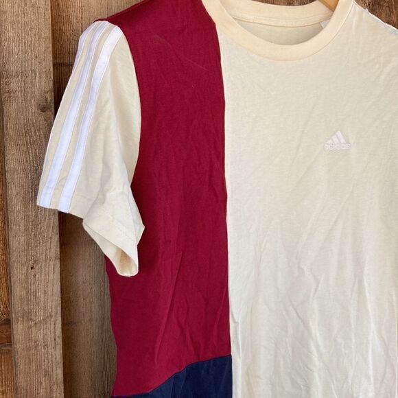 Adidas Essentials Color-block Boyfriend Mini T-shirt Dress - Picture 5 of 8